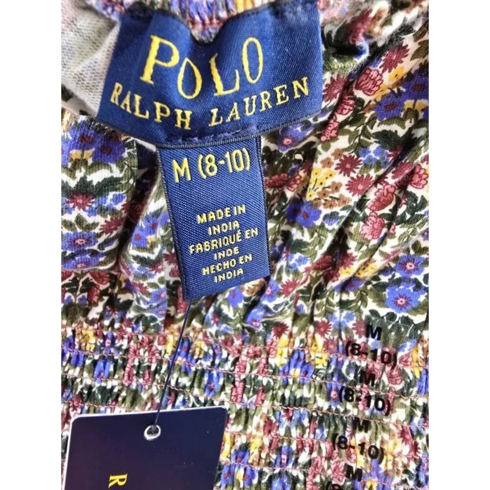 Polo Ralph Lauren Floral Smocked Top and Skirt Set Girls' M(8-10) Madison Multi